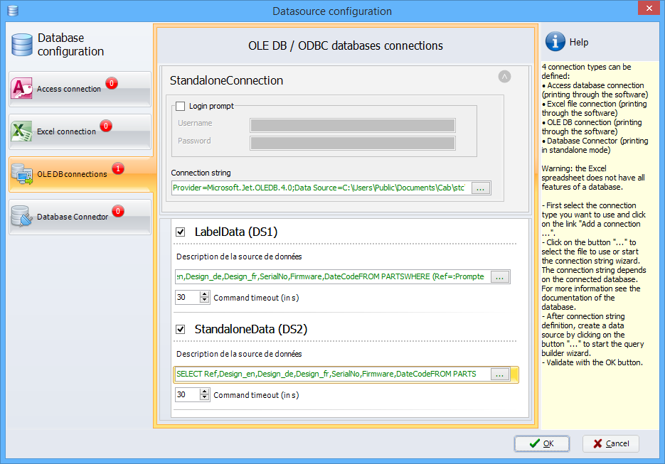 Database wizard Database wizard