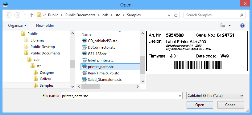 Sample label Sample label